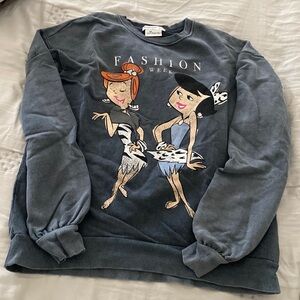 Stradivarius flintstones sweatshirt